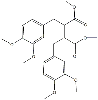 dimethyl 2,3-bis(3,4-dimethoxybenzyl)succinate Struktur