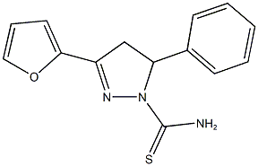 3-(2-furyl)-5-phenyl-4,5-dihydro-1H-pyrazole-1-carbothioamide Struktur