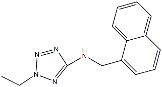 N-(2-ethyl-2H-tetraazol-5-yl)-N-(1-naphthylmethyl)amine Struktur