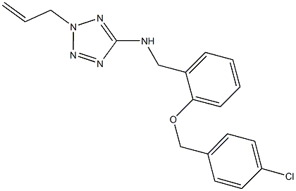 N-(2-allyl-2H-tetraazol-5-yl)-N-{2-[(4-chlorobenzyl)oxy]benzyl}amine Struktur