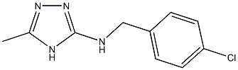 N-(4-chlorobenzyl)-N-(5-methyl-4H-1,2,4-triazol-3-yl)amine Struktur