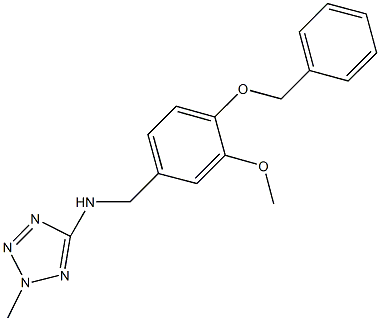 N-[4-(benzyloxy)-3-methoxybenzyl]-N-(2-methyl-2H-tetraazol-5-yl)amine Struktur