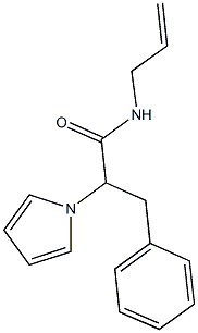 N-allyl-3-phenyl-2-(1H-pyrrol-1-yl)propanamide Struktur