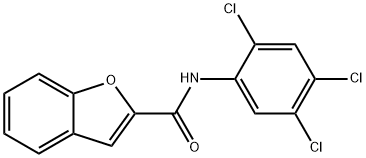 N-(2,4,5-trichlorophenyl)-1-benzofuran-2-carboxamide Struktur