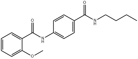 N-{4-[(butylamino)carbonyl]phenyl}-2-methoxybenzamide Struktur