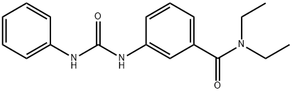 3-[(anilinocarbonyl)amino]-N,N-diethylbenzamide Struktur