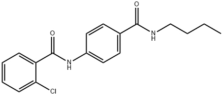 N-{4-[(butylamino)carbonyl]phenyl}-2-chlorobenzamide Struktur