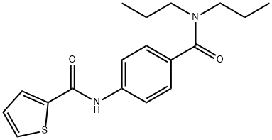 N-{4-[(dipropylamino)carbonyl]phenyl}-2-thiophenecarboxamide Struktur