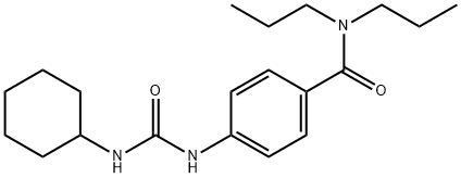 4-{[(cyclohexylamino)carbonyl]amino}-N,N-dipropylbenzamide Struktur