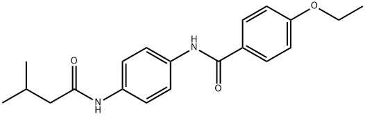 4-ethoxy-N-{4-[(3-methylbutanoyl)amino]phenyl}benzamide Struktur