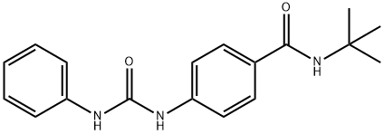 4-[(anilinocarbonyl)amino]-N-(tert-butyl)benzamide Struktur