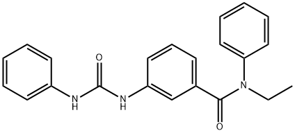 3-[(anilinocarbonyl)amino]-N-ethyl-N-phenylbenzamide Struktur