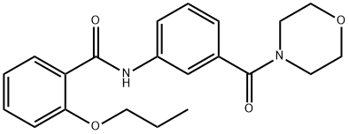 N-[3-(4-morpholinylcarbonyl)phenyl]-2-propoxybenzamide Struktur