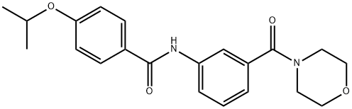 4-isopropoxy-N-[3-(4-morpholinylcarbonyl)phenyl]benzamide Struktur