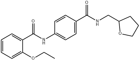 2-ethoxy-N-(4-{[(tetrahydro-2-furanylmethyl)amino]carbonyl}phenyl)benzamide Struktur