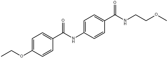 4-ethoxy-N-(4-{[(2-methoxyethyl)amino]carbonyl}phenyl)benzamide Struktur