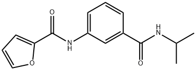 N-{3-[(isopropylamino)carbonyl]phenyl}-2-furamide Struktur