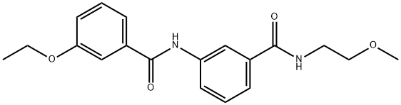 3-ethoxy-N-(3-{[(2-methoxyethyl)amino]carbonyl}phenyl)benzamide Struktur