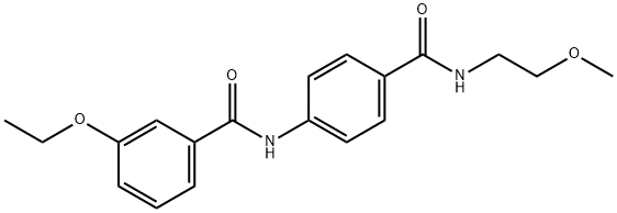 3-ethoxy-N-(4-{[(2-methoxyethyl)amino]carbonyl}phenyl)benzamide Struktur