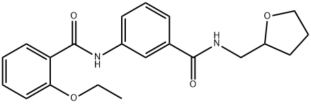 2-ethoxy-N-(3-{[(tetrahydro-2-furanylmethyl)amino]carbonyl}phenyl)benzamide Struktur