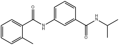 N-{3-[(isopropylamino)carbonyl]phenyl}-2-methylbenzamide Struktur