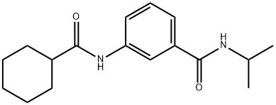 3-[(cyclohexylcarbonyl)amino]-N-isopropylbenzamide Struktur