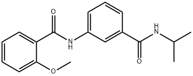 N-{3-[(isopropylamino)carbonyl]phenyl}-2-methoxybenzamide Struktur