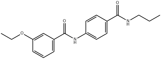 3-ethoxy-N-{4-[(propylamino)carbonyl]phenyl}benzamide Struktur