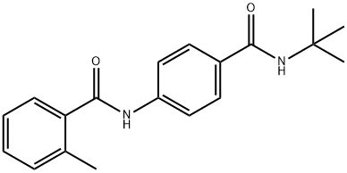 N-{4-[(tert-butylamino)carbonyl]phenyl}-2-methylbenzamide Struktur