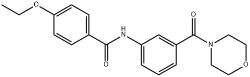 4-ethoxy-N-[3-(4-morpholinylcarbonyl)phenyl]benzamide Struktur