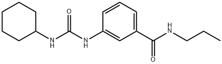 3-{[(cyclohexylamino)carbonyl]amino}-N-propylbenzamide Struktur