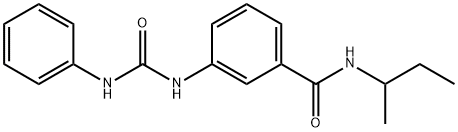 3-[(anilinocarbonyl)amino]-N-(sec-butyl)benzamide Struktur