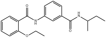 N-{3-[(sec-butylamino)carbonyl]phenyl}-2-ethoxybenzamide Struktur