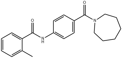 N-[4-(1-azepanylcarbonyl)phenyl]-2-methylbenzamide Struktur