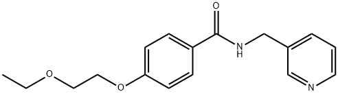 4-(2-ethoxyethoxy)-N-(3-pyridinylmethyl)benzamide Struktur