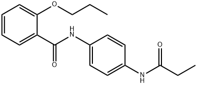 N-[4-(propionylamino)phenyl]-2-propoxybenzamide Struktur