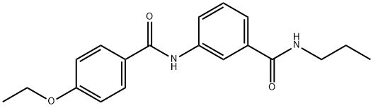 3-[(4-ethoxybenzoyl)amino]-N-propylbenzamide Struktur