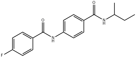 N-{4-[(sec-butylamino)carbonyl]phenyl}-4-fluorobenzamide Struktur