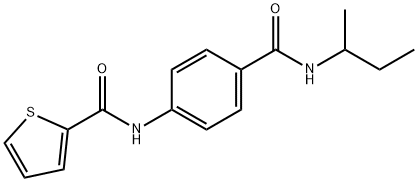 N-{4-[(sec-butylamino)carbonyl]phenyl}-2-thiophenecarboxamide Struktur