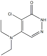 4-chloro-5-(diethylamino)-3(2H)-pyridazinone Struktur