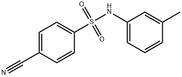 4-cyano-N-(3-methylphenyl)benzenesulfonamide Struktur