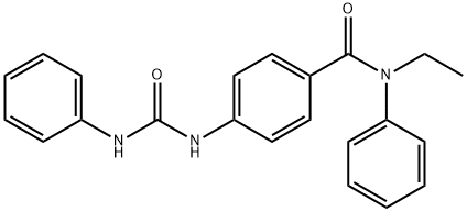 4-[(anilinocarbonyl)amino]-N-ethyl-N-phenylbenzamide Struktur