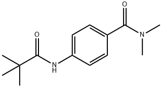 4-[(2,2-dimethylpropanoyl)amino]-N,N-dimethylbenzamide Struktur