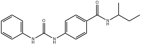 4-[(anilinocarbonyl)amino]-N-(sec-butyl)benzamide Struktur