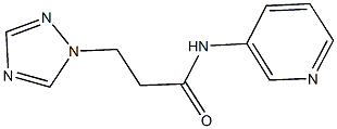 N-(3-pyridinyl)-3-(1H-1,2,4-triazol-1-yl)propanamide Struktur