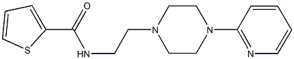 N-{2-[4-(2-pyridinyl)-1-piperazinyl]ethyl}-2-thiophenecarboxamide Struktur