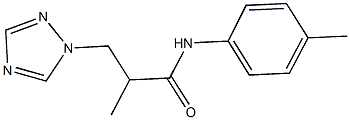 2-methyl-N-(4-methylphenyl)-3-(1H-1,2,4-triazol-1-yl)propanamide Struktur