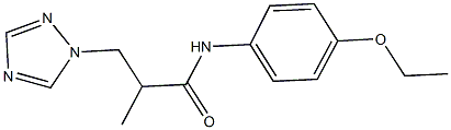 N-(4-ethoxyphenyl)-2-methyl-3-(1H-1,2,4-triazol-1-yl)propanamide Struktur