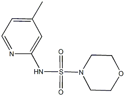 N-(4-methyl-2-pyridinyl)-4-morpholinesulfonamide Struktur