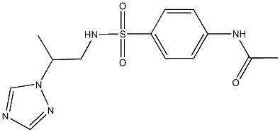 N-[4-({[2-(1H-1,2,4-triazol-1-yl)propyl]amino}sulfonyl)phenyl]acetamide Struktur